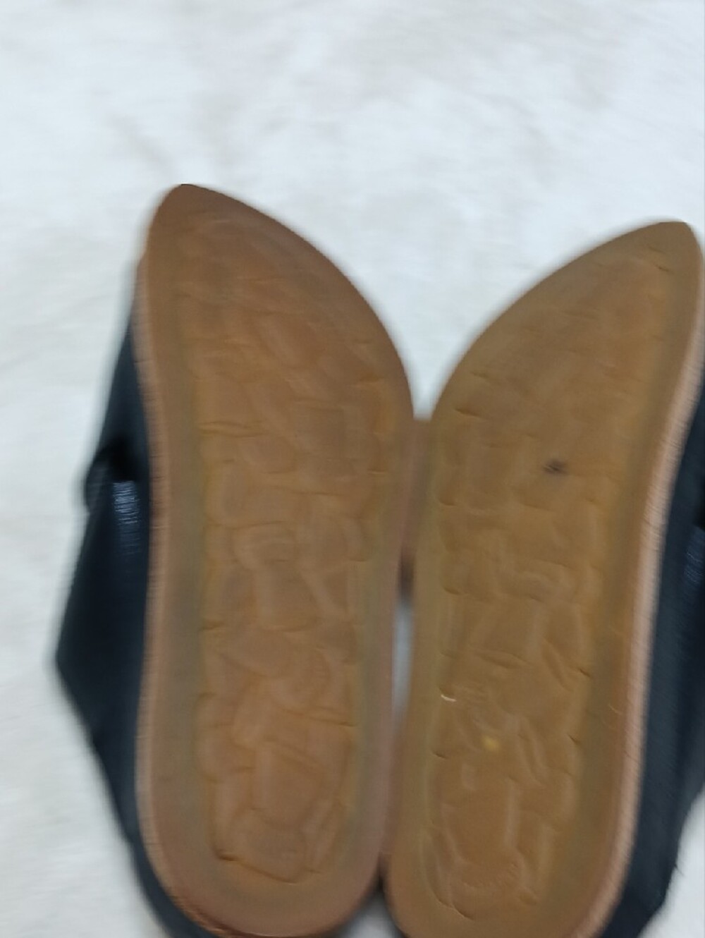 Kork-Ease Black Leather Crisscross Cork Slide Mules Size 7 M - Picture 5 of 6
